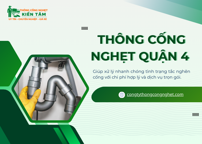 Dịch vụ thông tắc cống giá rẻ tại công ty Kiến Tâm