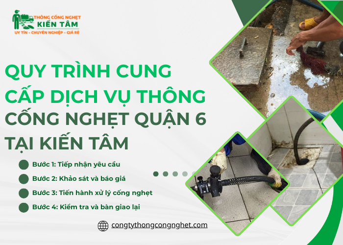 Quy trình thực hiện thông tắc cống nghiêm ngặt tại công ty Kiến Tâm