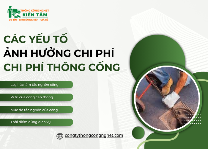 Những yếu tố nào ảnh hưởng đến chi phí thông cống nghẹt tại quận Bình Tân?