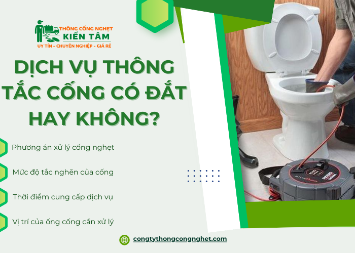 Những yếu tố ảnh hưởng đến chi phí thông cống nghẹt tại Quận Bình Thạnh